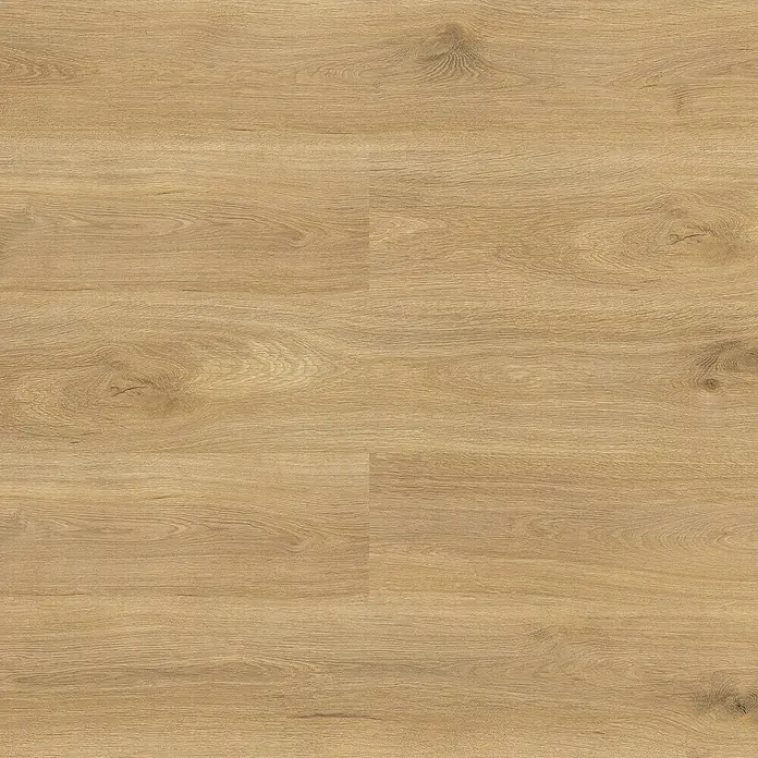 LOGOCLIC Laminado Roble Di Trevi - 1.380 x 193 x 8 mm, Roble, AC5 - Primer plano de suelo laminado en tonos de madera cálidos, que desprende un ambiente natural y acogedor. Perfecto para espacios habitables.