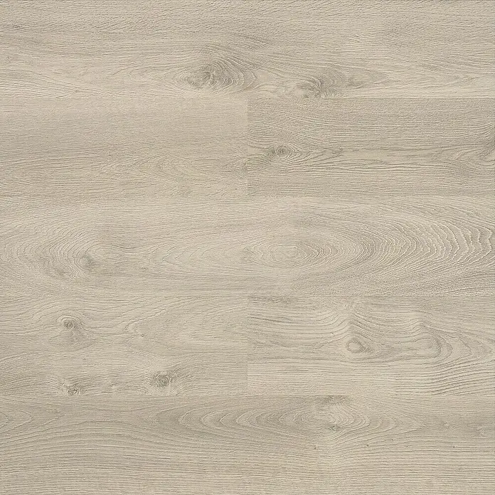 LOGOCLIC Laminado Roble Ferrara - 1.380 x 193 x 8 mm, AC4 - Superficie de madera clara con una veta fina, ideal para la fabricación de muebles y el diseño de interiores. Aspecto natural y uso versátil.