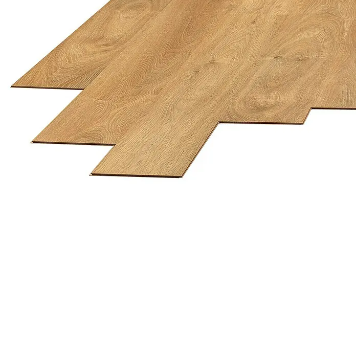 LOGOCLIC Laminado Roble Livorno - 1.380 x 193 x 8 mm, Roble, AC5 - Listones de suelo laminado con aspecto de madera listos para instalar, perfectos para crear un espacio vital cálido y moderno. Fácil instalación con clic.