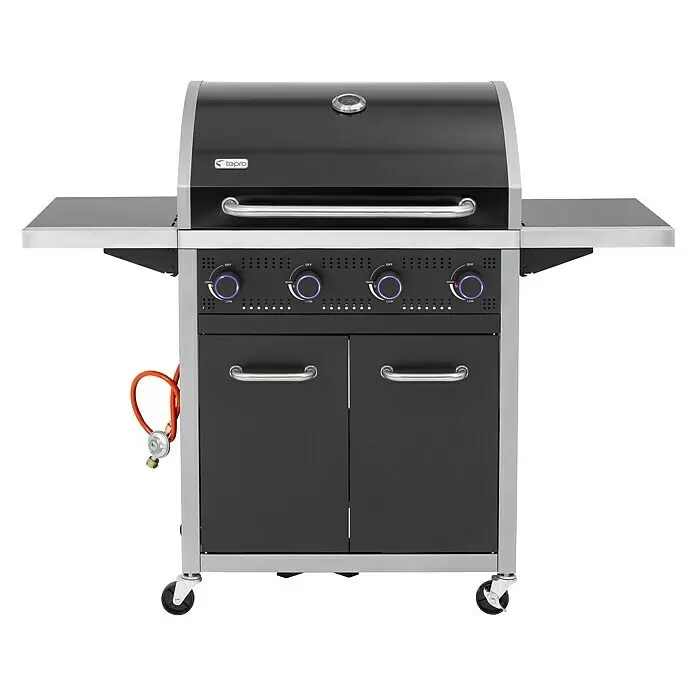 Tepro Gasgrill Seattle - Grillfläche (B x T): 71 x 43 cm, 12,8 kW, Anzahl Brenner: 4 - Vorderansicht