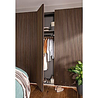 FibroTech Akustikpaneel Premium (Smoked Oak, 2.440 x 605 x 22 mm)