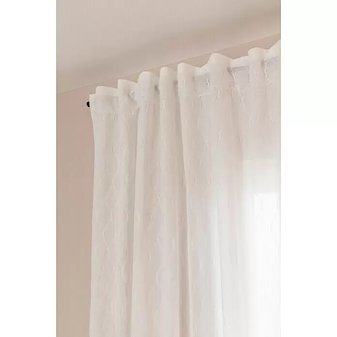 Elbersdrucke Rideau Transparent écharpe à Passants Feel Good Uni Blanc 255 X 140 Cm Rideau A Passants Pour Salon Chambre A Coucher 97207604