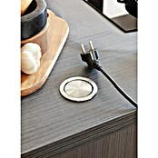 UniTEC Tischsteckdose (Versenkbar, Silber/Schwarz, 10,2 x 11 x 40 cm) | BAUHAUS