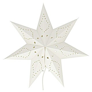 Markslöjd LED-Stern Saturnus (75 cm, Weiß, IP20, Netzbetrieben)
