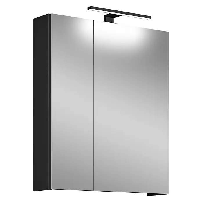 Astor Cool Fire LED-Spiegelschrank - B x H: 60 x 70 cm, Mit Beleuchtung - Ein eleganter Spiegelschrank mit integrierter Beleuchtung für das moderne Badezimmer. Hochwertiges Design und praktische Funktionalität vereint.