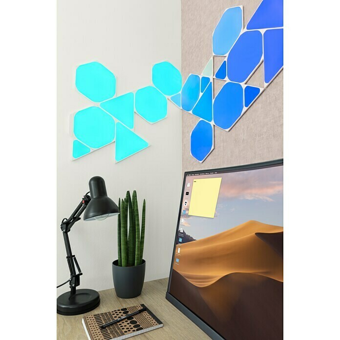 Nanoleaf Panneau LED Hexagon, kit de démarrage de 9 pièces, 2e génération