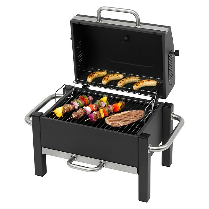 Tepro Holzkohlegrill Toronto Easy (Grillfläche (B x T): 42 x 31 cm, Schwarz) | BAUHAUS