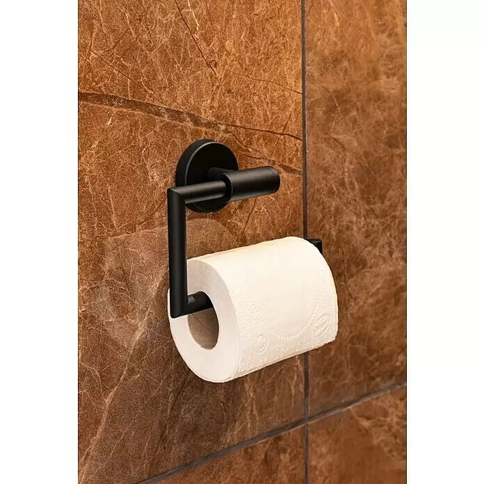 BAUHAUS Toilettenpapierhalter Black - Ohne Deckel, Stahl, Pulverbeschichtet - Stimmungsaufnahme