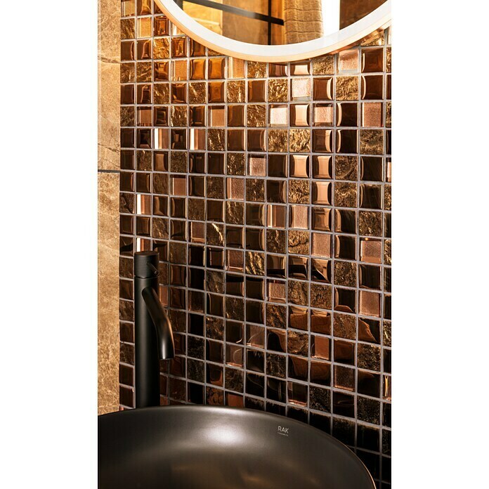 Mozaïektegel Alexa XCM 32BR1 (30 x 30 cm, Brons, Glanzend) | BAUHAUS