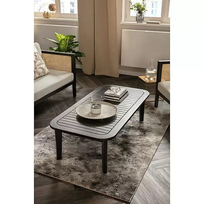Kurzflorteppich Pablo 704 - Silber, 170 x 120 cm, 50% Polyester, 50% Polypropylen - Stimmungsaufnahme