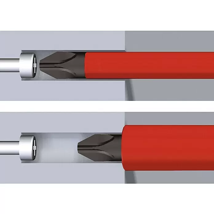 Wiha Elektriker-Schraubendreher SlimFix VDE - PH 2, Klingenlänge: 80 mm - Detailaufnahme