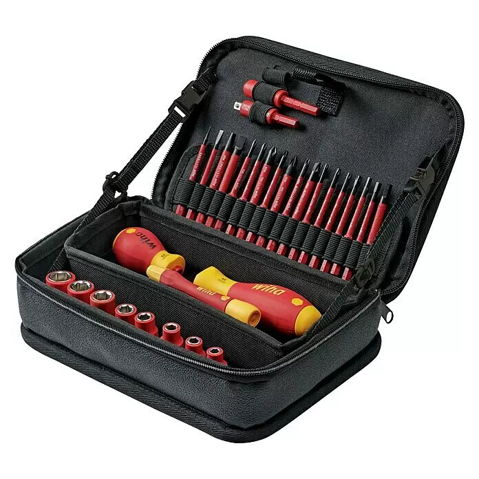 Wiha Schraubendreher-Set SlimVario electric - 32 -tlg. - Diagonale Ansicht