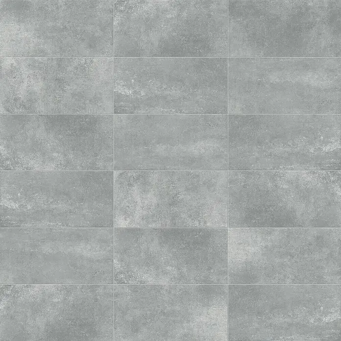 Domicil Feinsteinzeugfliese Living Concrete - 30 x 60 cm, Grau, Matt - Graue Fliesen mit einem leicht strukturierten, matten Finish, ideal für moderne Innenräume und verleihen eine minimalistische Ästhetik.