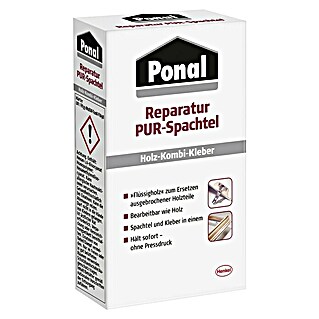 Ponal Spezialkleber Reparatur-PUR-Spachtel (Fichte hell, 177 g)