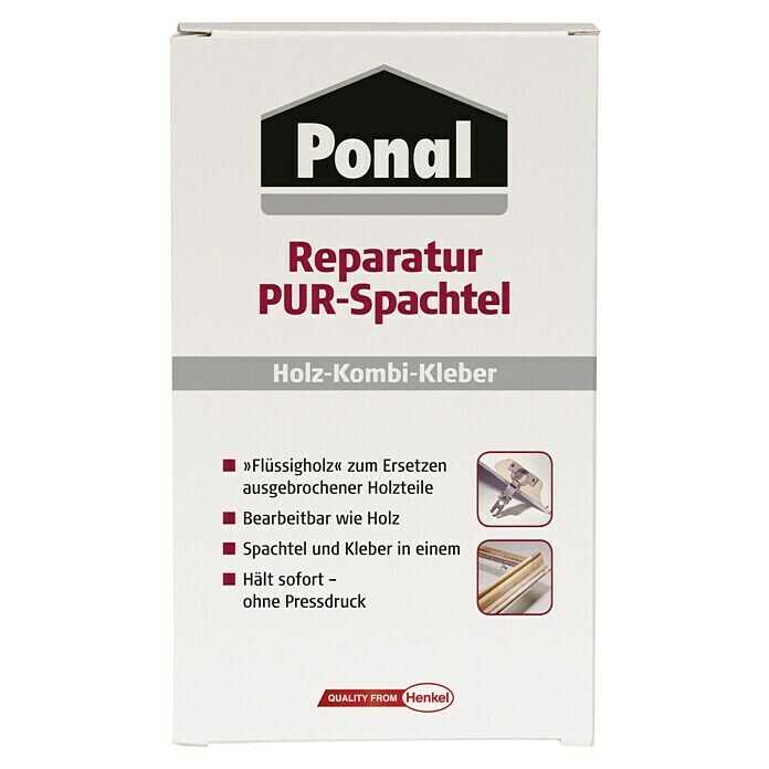 Ponal Reparatur-PUR-Spachtel (177 g, Gebrauchsfertig, Beige)