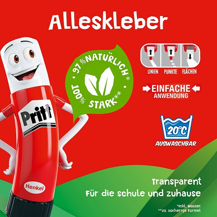 Pritt Alleskleber100 g, Flasche, Lösemittelfrei Info