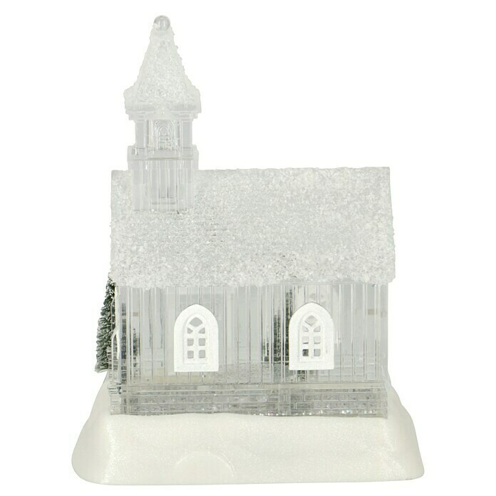 Markslöjd LED-Schneelaterne Kapelle (Innen, Transparent, 14 x 17 x 23 cm, Batteriebetrieben) | BAUHAUS