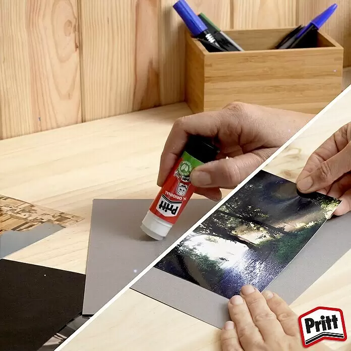 Pritt Klebestift - 22 g, Fest - Anwendungsbeispiel