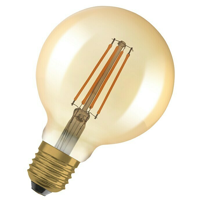 Osram Vintage 1906 LED-Leuchtmittel Globe FilamentE27, 6,5 W, G95, 725 lm Diagonal View