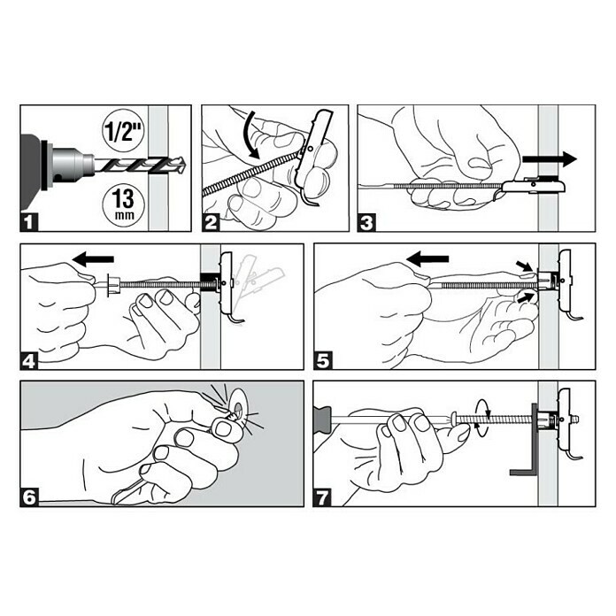 Cobra Universaldübel Triple Grip 172VEPolyethylen, 10 Stk., Mit Rand Info