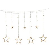 Konstsmide LED-Weihnachtsdekoleuchte LED Lichtervorhang Sterne Bernstein (590 x 90 x 39 cm, Klar, Netzbetrieben, LED) | BAUHAUS