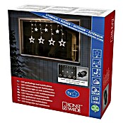 Konstsmide LED-Weihnachtsdekoleuchte LED Lichtervorhang Sterne Bernstein (590 x 90 x 39 cm, Klar, Netzbetrieben, LED) | BAUHAUS