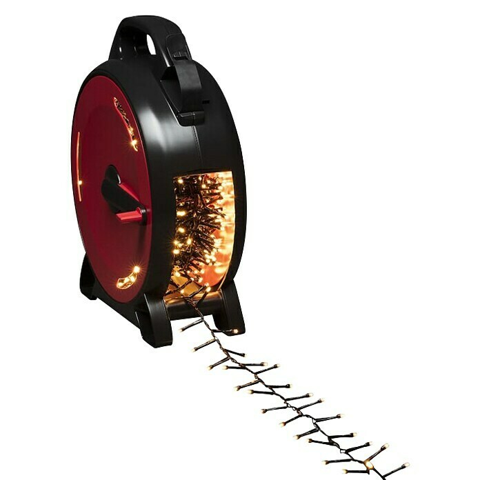 Konstsmide LED-Lichterkette auf Kabeltrommel (Außen, Lichtfarbe: Bernstein, Anzahl Leuchtmittel: 1 000 Stk., Netzbetrieben, 21,98 m) | BAUHAUS