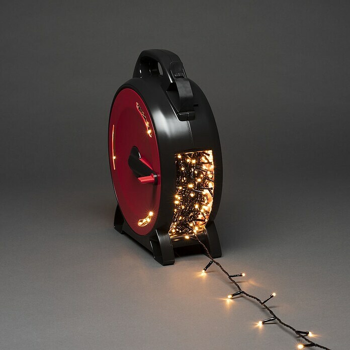 Konstsmide LED-Lichterkette auf Kabeltrommel (Außen, Lichtfarbe: Bernstein, Anzahl Leuchtmittel: 800 Stk., Netzbetrieben, 55,93 m) | BAUHAUS