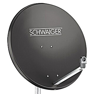 Schwaiger Satellitenschüssel (Aluminium, Anthrazit, Durchmesser Spiegelfläche: 74,5 cm)