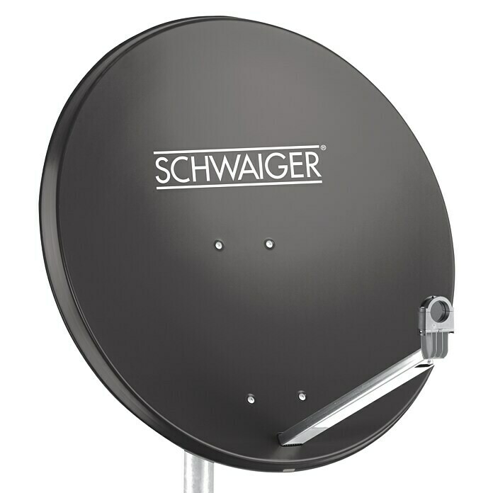 Schwaiger SatellitenschüsselAluminium, 75 cm, Anthrazit Diagonal View