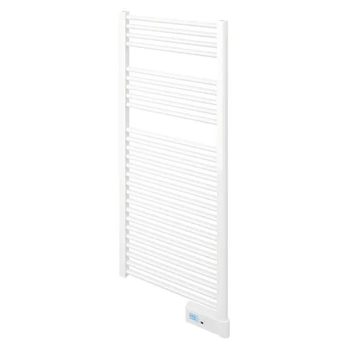 Voltomat HEATING Radiador toallero eléctrico Volt - An x Al: 50 x 130 cm, 500 W, Blanco - Toallero blanco con barras horizontales para baño o lavadero. Moderno aparato de calefacción para textiles de baño.