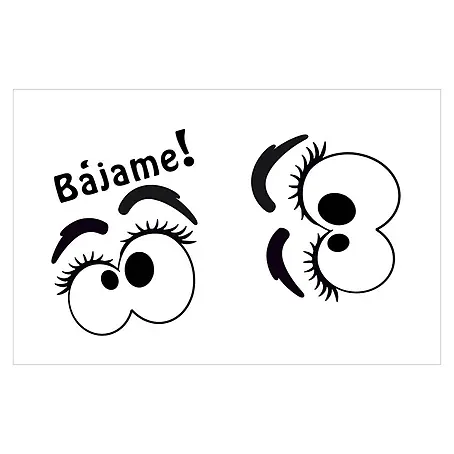 Vinilo de pared Bájame