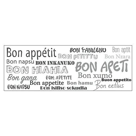 Vinilo de pared Bon Appetit