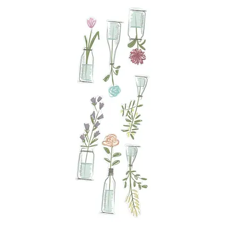 Vinilo de pared Flores