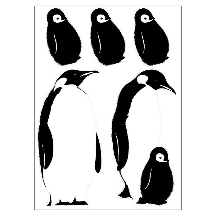 Adhesivos decorativos Pingüinos (An x Al: 48 x 68 cm) | BAUHAUS