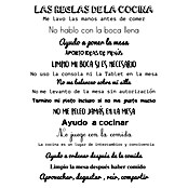 Adhesivos decorativos Reglas de la cocina (68 x 48 cm) | BAUHAUS
