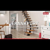 Dolle Mittelholmtreppe Frankfurt (Breite: 75 cm, 1/4-gewendelt, Verkehrsweiß, Farbe Stufen: Buche Natur, Geschosshöhe: 259 cm - 301 cm) | BAUHAUS