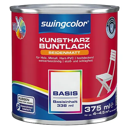 swingcolor Mix Buntlack Kunstharz für Außen zum Mischen lassen
