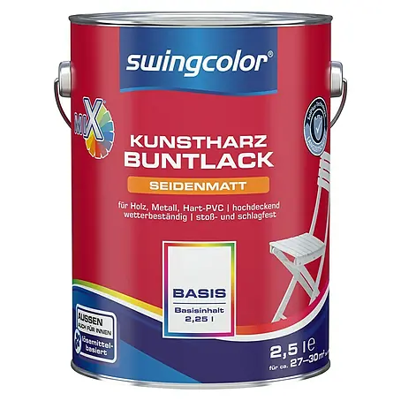 swingcolor Mix Buntlack Kunstharz für Außen zum Mischen lassen