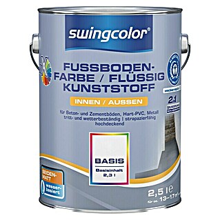 swingcolor Mix Flüssigkunststoff / Fußbodenfarbe (Basismischfarbe 1, 2,5 l, Seidenmatt, Wasserbasiert)