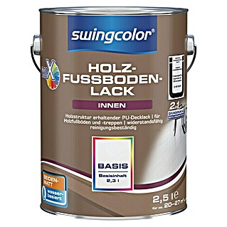 swingcolor Mix Holzfußbodenlack (Basismischfarbe 1, 2,5 l, Seidenmatt, Wasserbasiert)