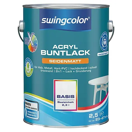 swingcolor Mix Buntlack Acryl zum Mischen lassen