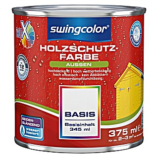 swingcolor Mix Holzschutzfarbe (Basis 4, 375 ml, Seidenglänzend, Wasserbasiert)