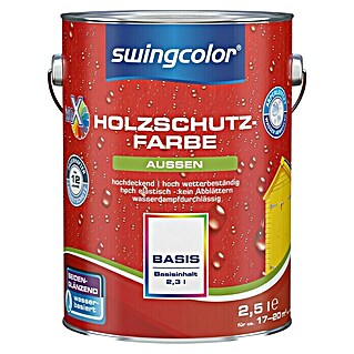swingcolor Mix Holzschutzfarbe (Basismischfarbe, 2,5 l, Seidenglänzend, Wasserbasiert)