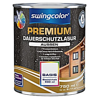 swingcolor Mix Dauerschutzlasur Premium (Basismischfarbe, 750 ml, Seidenglänzend)