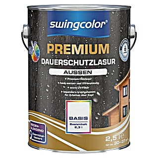 swingcolor Mix Dauerschutzlasur Premium (Basismischfarbe 1, 2,5 l, Seidenglänzend)