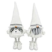 Gnomo de navidad Nilsa (L x An x Al: 22 x 13 x 58 cm, Blanco, Textil) | BAUHAUS