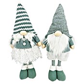 Gnomo de navidad Ingo (L x An x Al: 26 x 14 x 66 cm, Blanco/Gris, Textil) | BAUHAUS