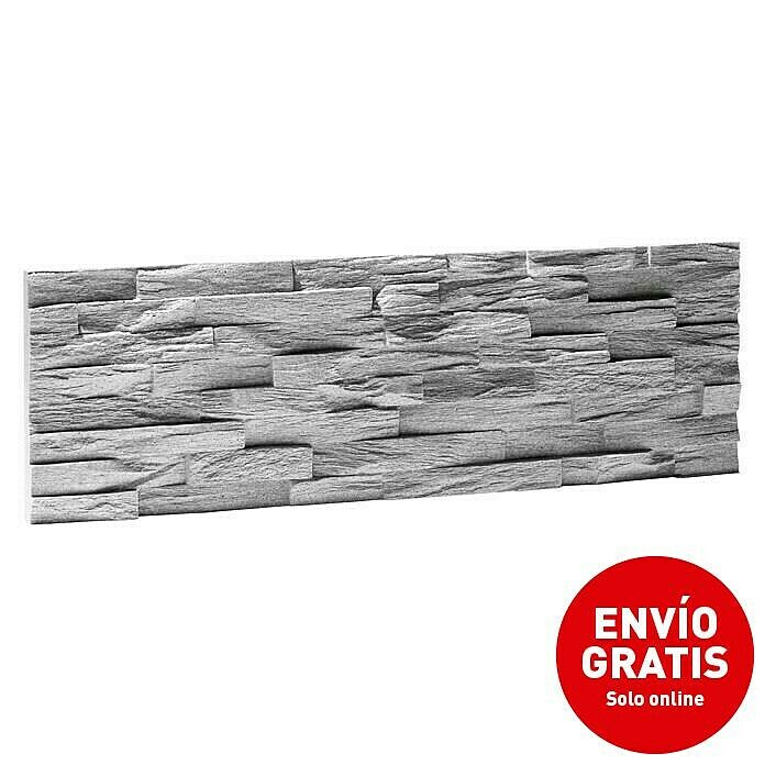 Revestimiento decorativo Benevento (6 ud., 19 x 57 cm, Gris) | BAUHAUS