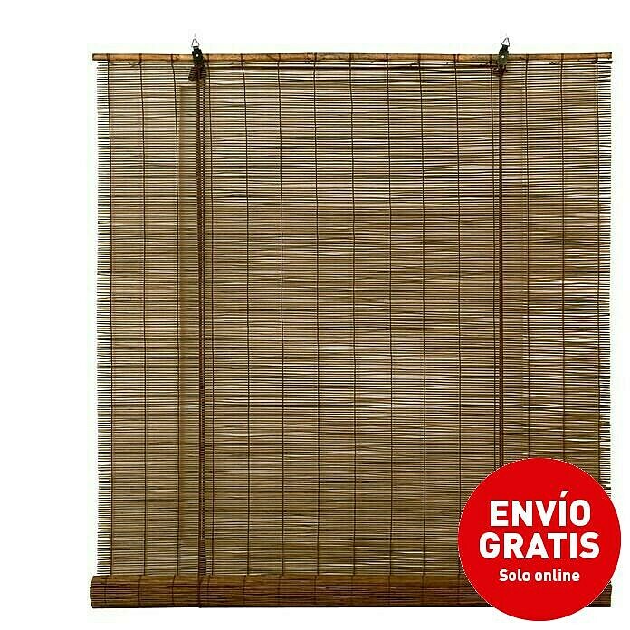 Estor de bambú Ocres  (An x Al: 90 x 175 cm, Castaña)